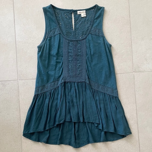 Anthropologie Tops - Anthropologie | Meadow Rue Embroidered Peplum Tank